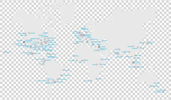 Leading The Way To A More Resilient Future - World Map Vector