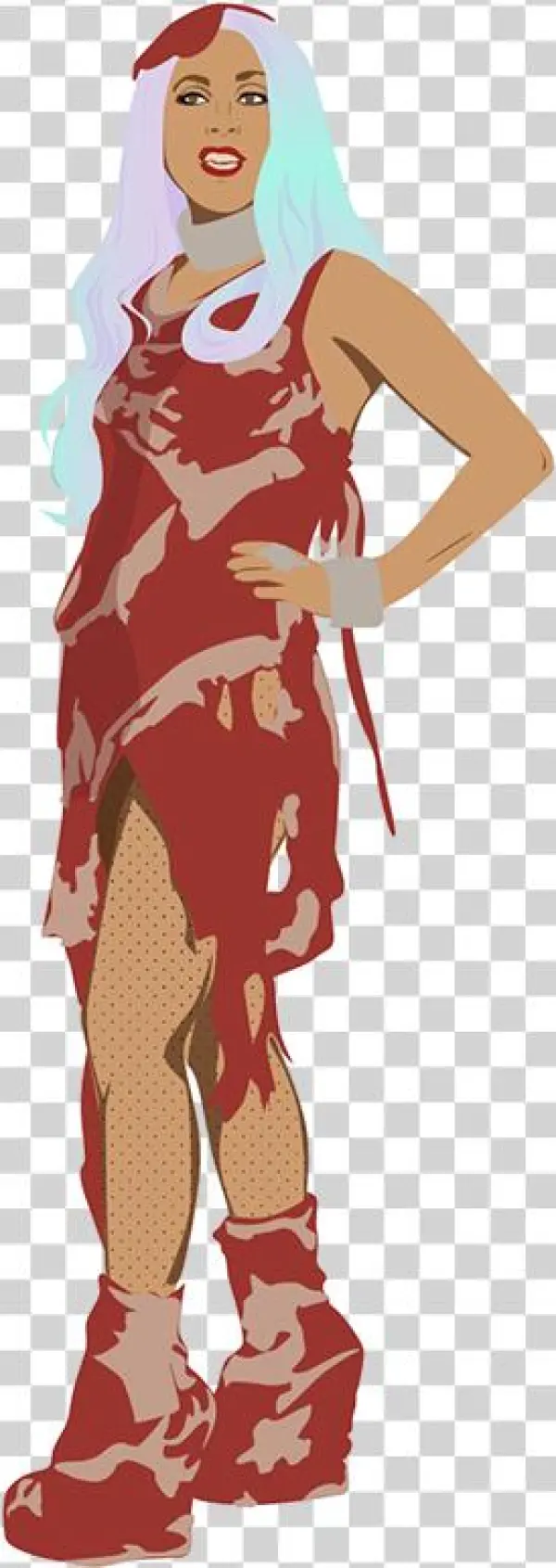 Meat Dress - Illustration