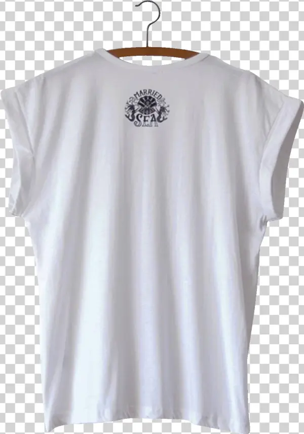 V Neck White Tee - Blouse