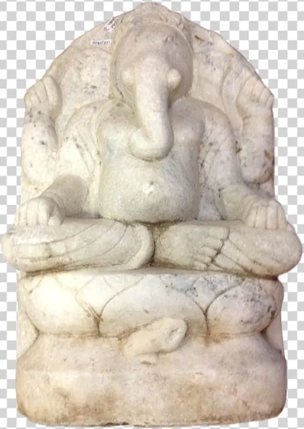 Antique Ganesh Ganpati Marble - Stone Carving