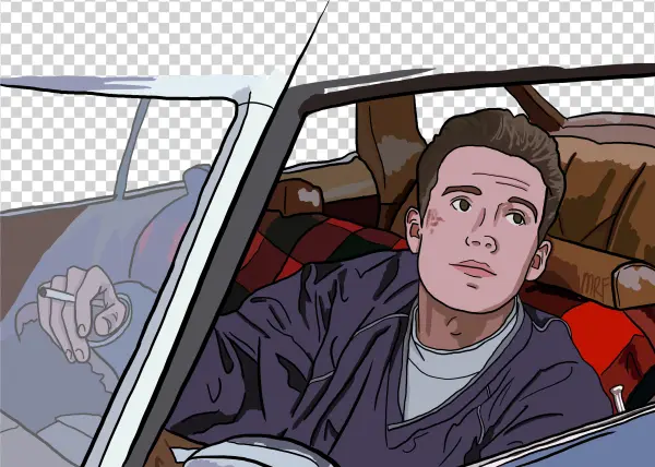 Chuckie Sullivan Played By Ben Affleck - Cartoon