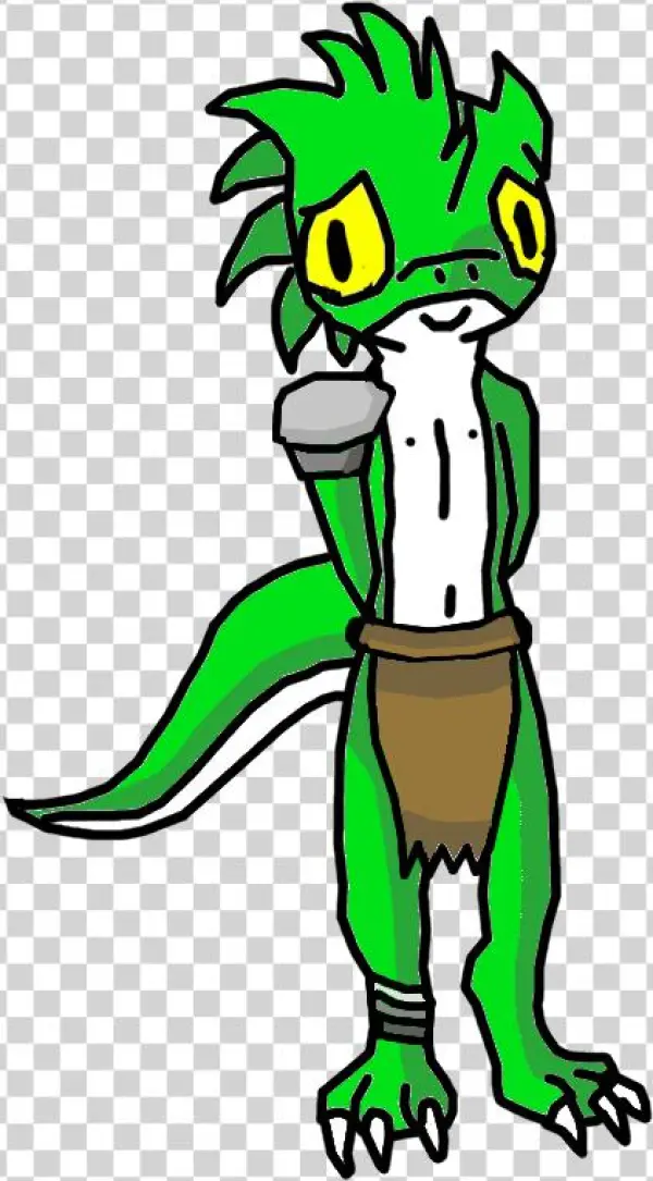 Clawfoot The Mute Lizardman Adventurer Alternative - Cartoon