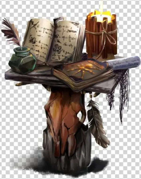 Kajenna Black Mage 7 - Watercolor Painting