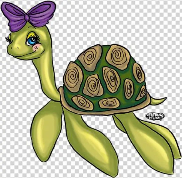 Bleed Area May Not Be Visible - Turtle With A Bow