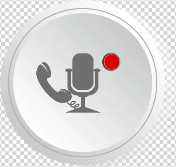 Call Rec Icon - Circle