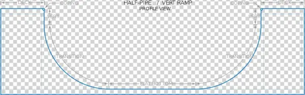 Half-pipe Vert Ramp - Circle