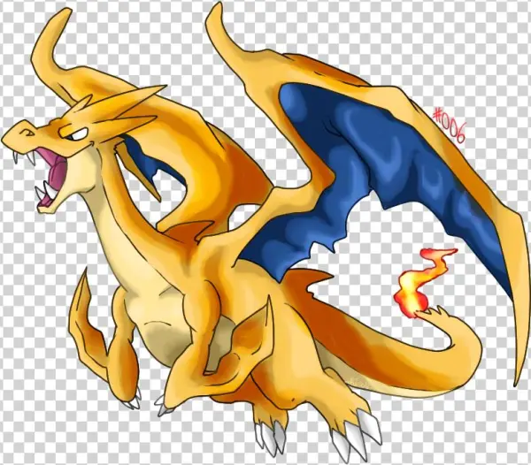 Mega Charizard Y - Cartoon
