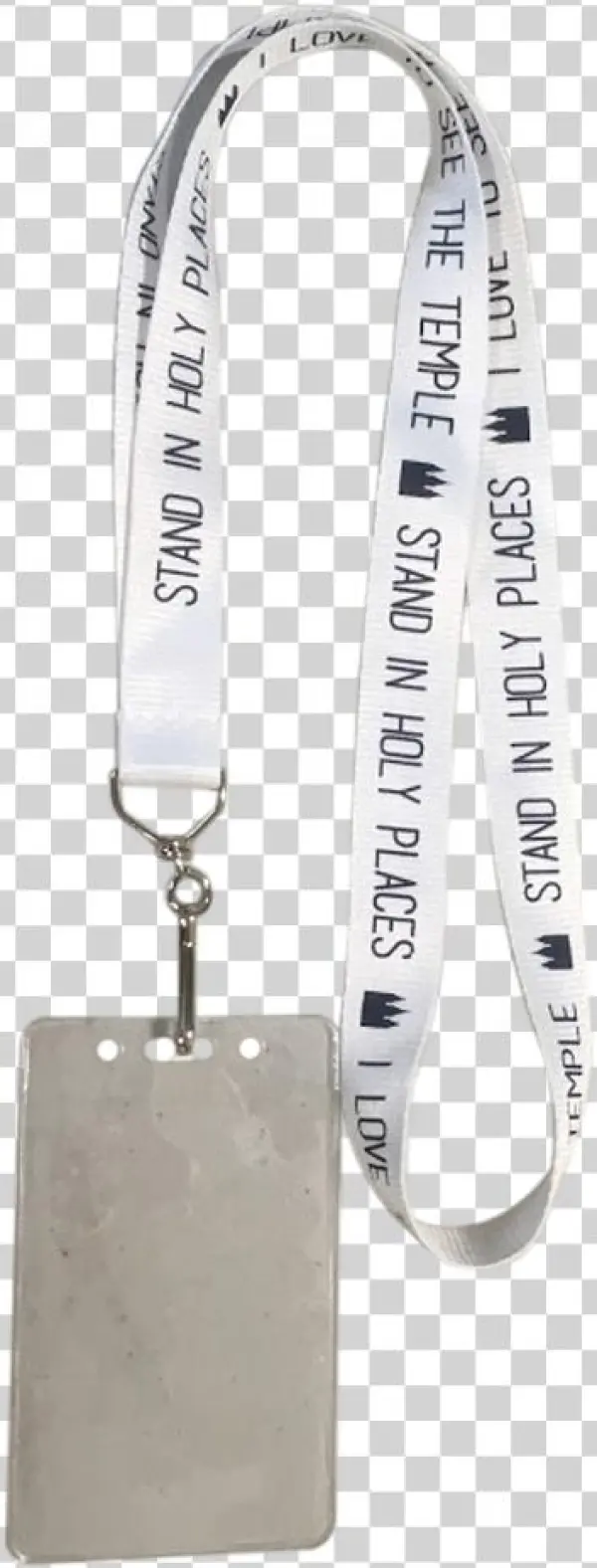 Stand In Holy Places Lanyard - Silver