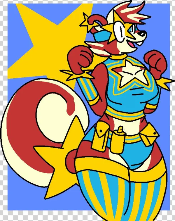 Starburst Squirrel - Cartoon