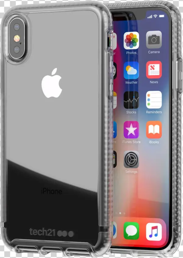 1 - Tech21 Pure Clear Smoke Iphone X