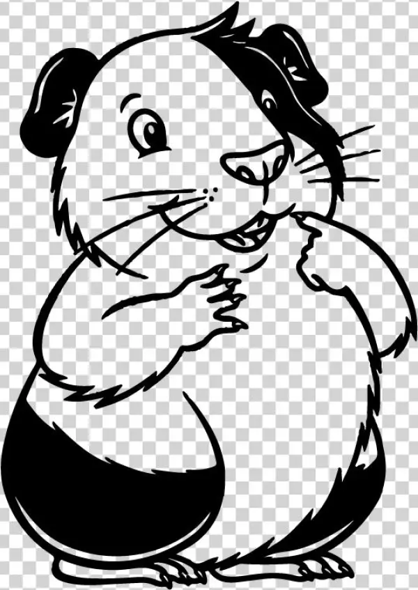 46193 Sticker Cochon De Inde - Guineapig Vector