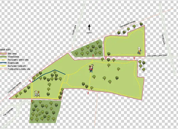 Ash Green Meadow - Map
