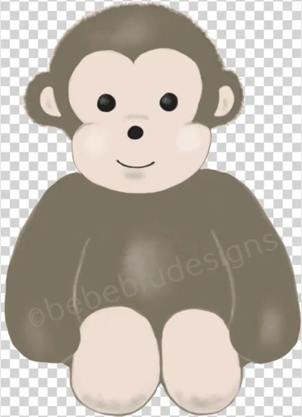 Baby Monkey Fixed - Cartoon