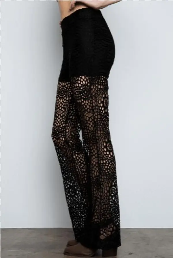 Biscay Black Lace Bottom - Leggings