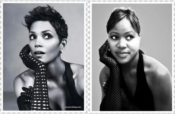 Collage Final “ - Halle Berry Black And White