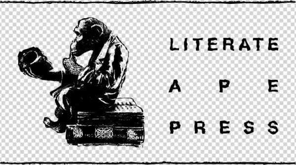 Literate Ape Press Logo Horiz - Illustration