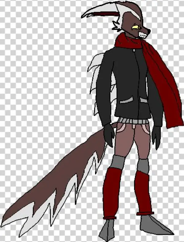 Red Scarf Man - Illustration