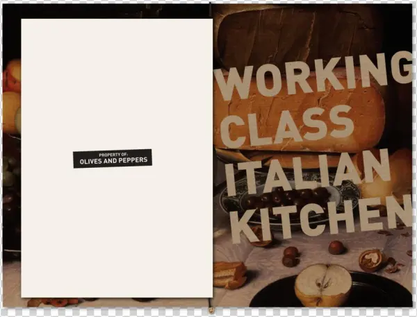 Restaurant Menu Olives And Peppers Bootstrap Design - Poster