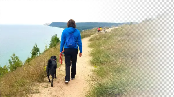 Sadie On A Walk - Vacation