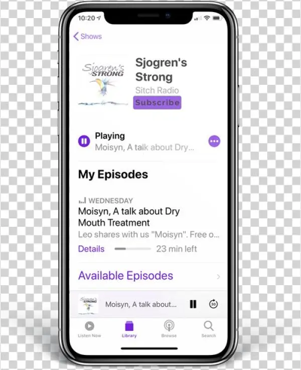Sjogren's Strong On An Apple Iphone X - Iphone