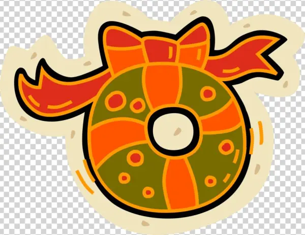 Vector Illustration Of Festive Season Christmas Wreath