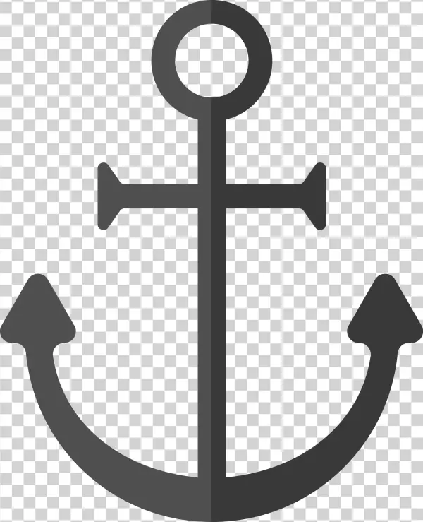 Anchor Clip Art Black And White - Çapa Sembolü Png