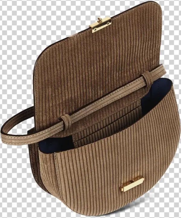 Anna Buckle Belt Bag Big Corduroy Tan