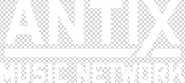 Antix Music Network Logo White - Poster