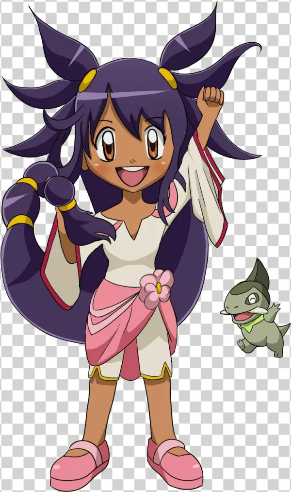 Axew And Iris - Cartoon