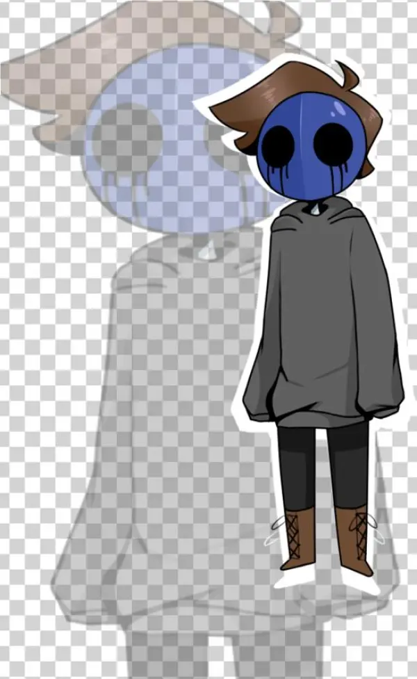 Drawn Eyeless Jack Tuxedo - Cartoon