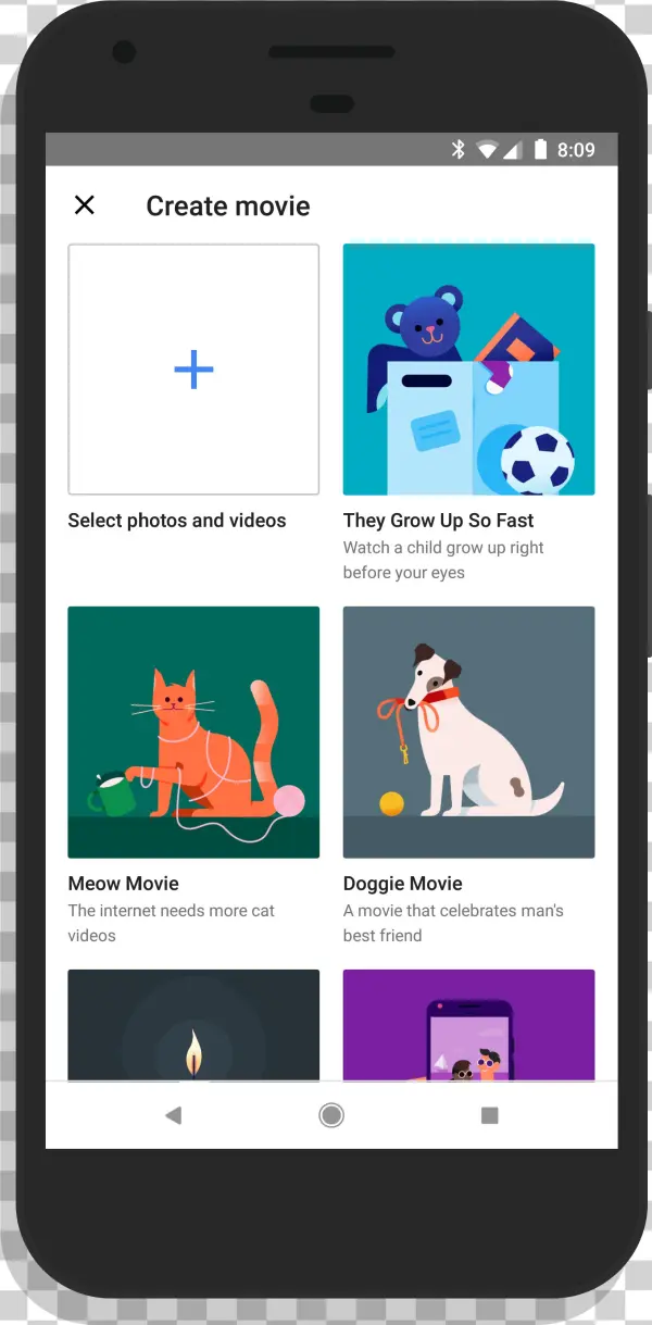Google Photos Movie Themes - Google Photos