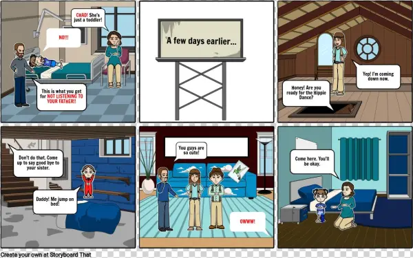 "hippie" Day - Cartoon