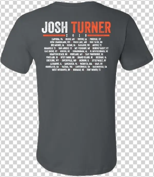 Josh Turner 2019 Asphalt Tour Tee - Active Shirt