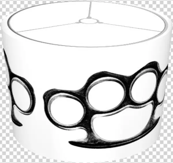 Knuckle Duster Lampshade - Circle
