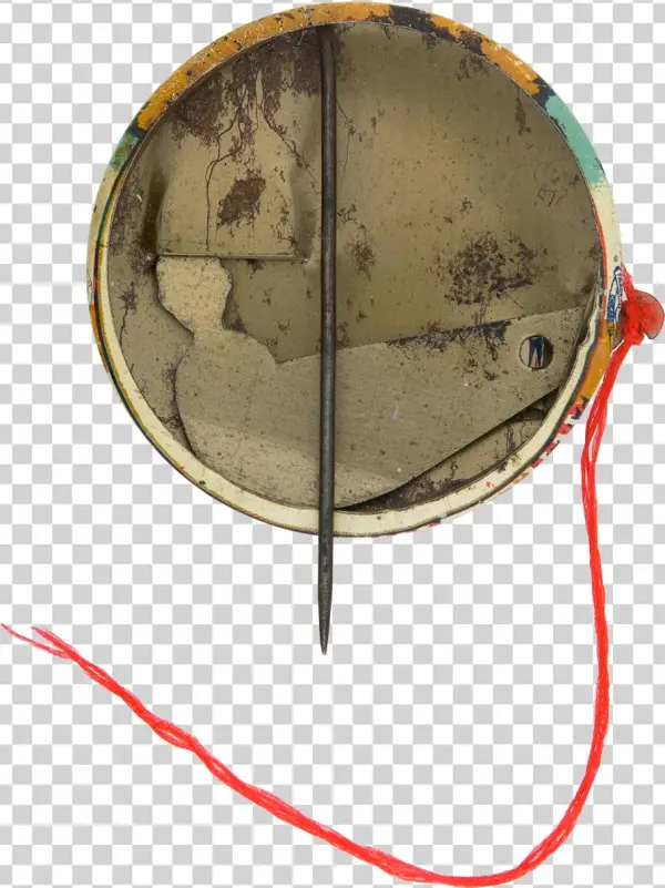 Let's Pull Together Button Back Innovative Button Museum - Circle