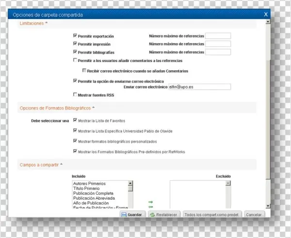 Opciones Para Compartir Carpetas