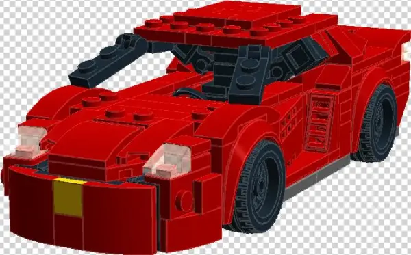 Red Lambo - Model Car