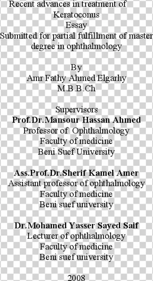 The Border Between The Transparent Edge Of The Cornea - Document