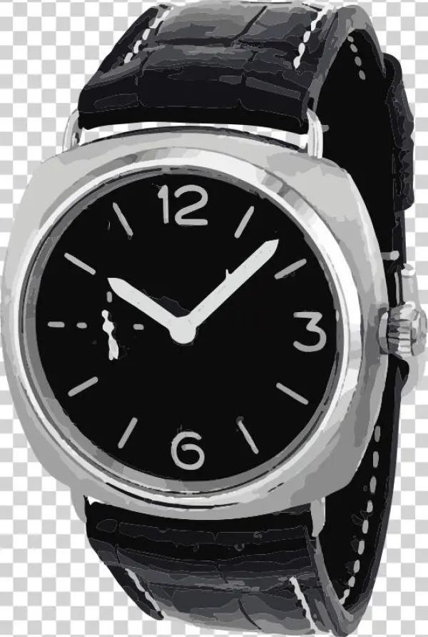 Vintage Black Swiss Watch Horlogerie - Panerai Luminor Marina America's Cup