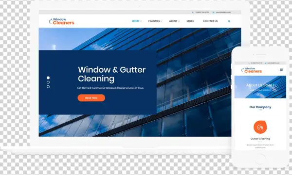Window Cleaning, Air Conditioning And Heating Services - Web Page