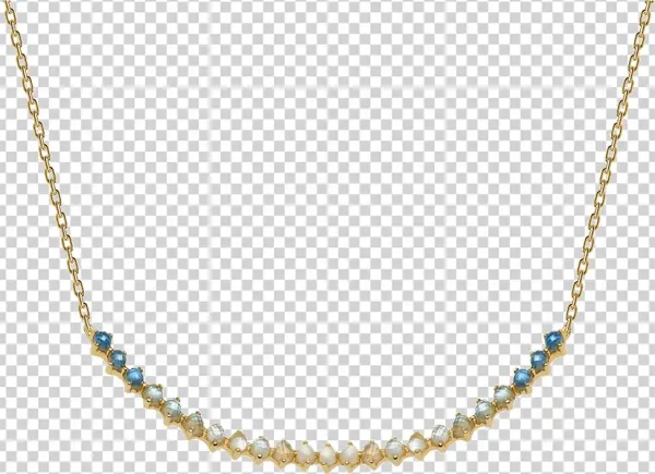Azure Gold Necklace - Necklace