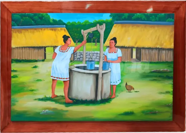 Mujeres En El Pozo - Painting