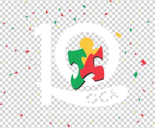 Oca 10 Confetti White - Graphic Design