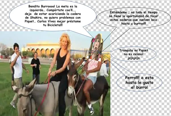 Shakira Y El Burro Photobomb Challenge - Mare