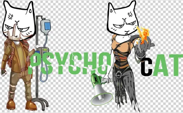 Svg Transparent Psychocat Iwhyc - Cartoon
