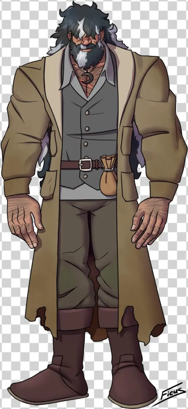 Weylyn, Werewolf Druid - Cartoon