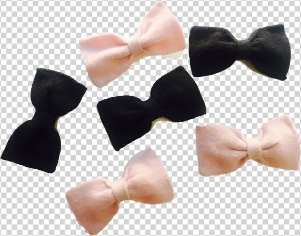 100% Pure Cashmere Hair Bow - Motif