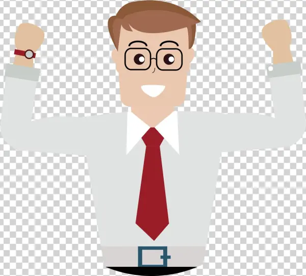 Cartoon Adobe Illustrator A Man With His