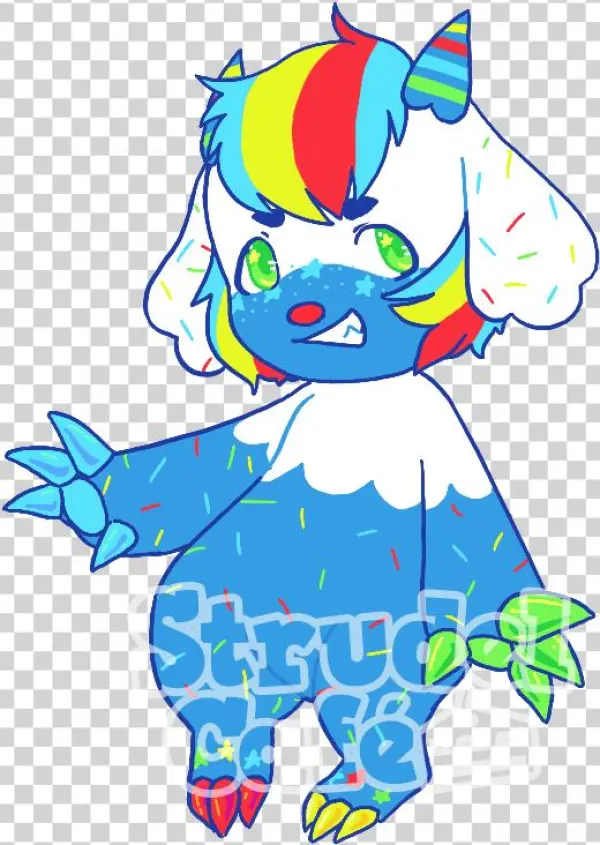 Fruity Pebble Cake - Cartoon