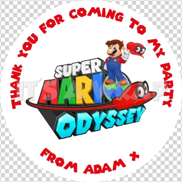 Mario Odyssey Sweet Cone Stickers